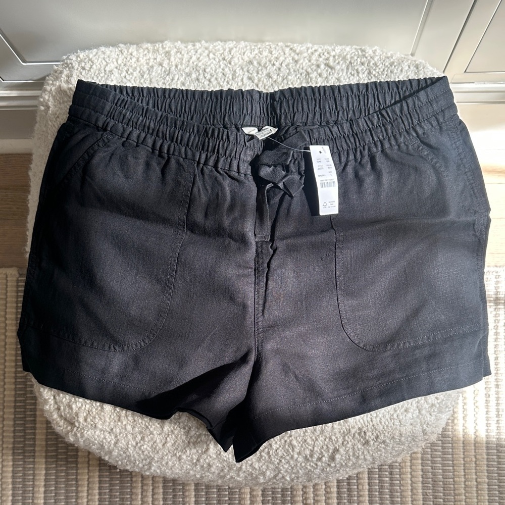Jcrew Black Linen Women's Shorts